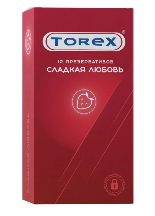 Презервативы Torex  Сладкая любовь  с ароматом клубники - 12 шт. - Torex - купить с доставкой в Новошахтинске