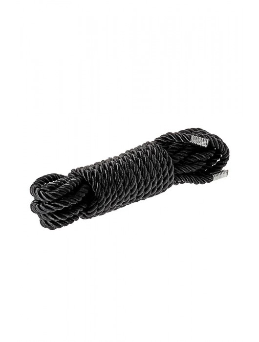 Черная веревка для шибари DELUXE BONDAGE ROPE - 5 м. - Dream Toys - купить с доставкой в Новошахтинске