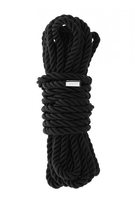 Черная веревка для шибари DELUXE BONDAGE ROPE - 5 м. - Dream Toys - купить с доставкой в Новошахтинске