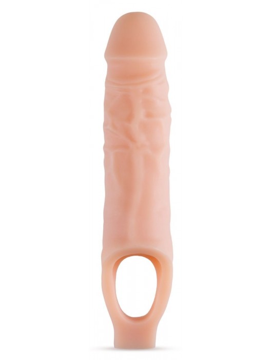 Телесный реалистичный фаллоудлинитель 9 Inch Silicone Cock Sheath Penis Extender - 22,86 см. - Blush Novelties - в Новошахтинске купить с доставкой