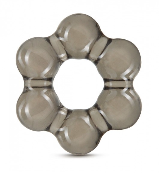 Дымчатое эрекционное кольцо Stay Hard Thick Bead Cock Ring - Blush Novelties - в Новошахтинске купить с доставкой