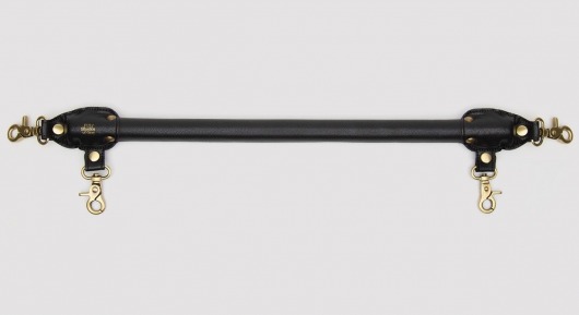 Черная распорка для ног Bound to You Faux Leather Spreader Bar - 50,8 см. - Fifty Shades of Grey - купить с доставкой в Новошахтинске