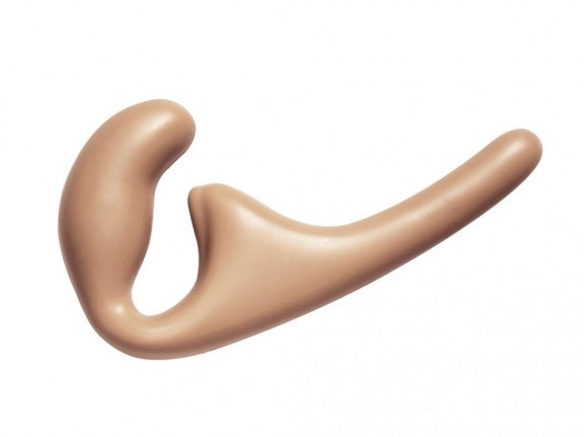 Бежевый безремневой страпон Seduction - 20,5 см. - Lola Games - купить с доставкой в Новошахтинске