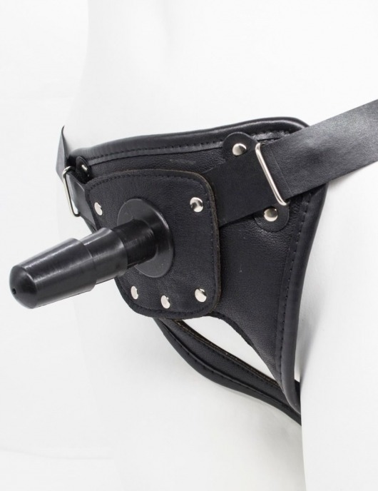 Черный пояс для насадок CLASS STRAP Restyling - LOVETOY (А-Полимер) - купить с доставкой в Новошахтинске
