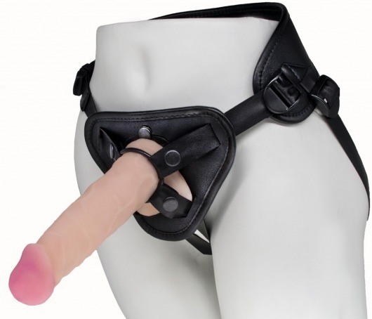 Пояс харнесс BEST UNI strap с 2 сменными насадками - 18,5 и 16 см. - LOVETOY (А-Полимер) - купить с доставкой в Новошахтинске