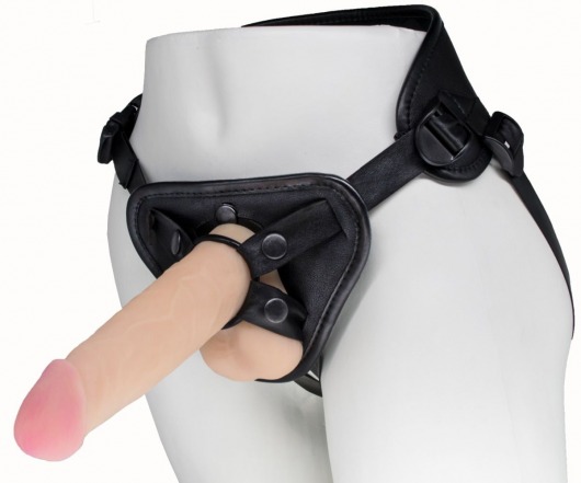 Пояс харнесс BEST UNI strap с 2 насадками - 18 и 22 см. - LOVETOY (А-Полимер) - купить с доставкой в Новошахтинске