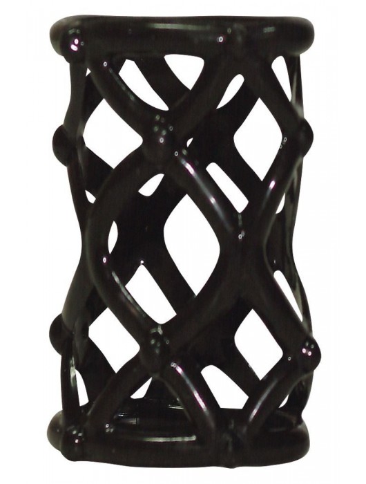 Чёрная насадка-сетка на пенис Orgasmus Wunder - Orion - в Новошахтинске купить с доставкой