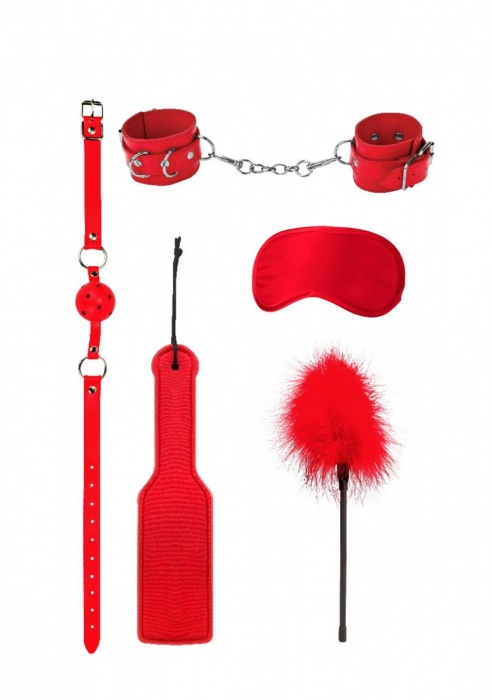 Красный игровой набор БДСМ Introductory Bondage Kit №4 - Shots Media BV - купить с доставкой в Новошахтинске