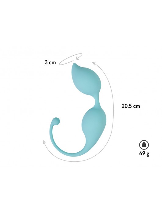 Голубые вагинальные шарики Lota - Le Frivole