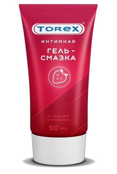 Смазка на водной основе TOREX  Сладкая клубника  - 50 мл. - Torex - купить с доставкой в Новошахтинске
