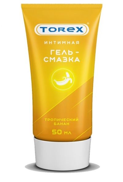 Смазка на водной основе TOREX  Тропический банан  - 50 мл. - Torex - купить с доставкой в Новошахтинске