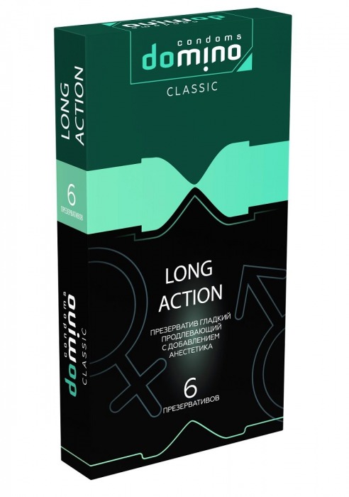 Презервативы с пролонгирующим эффектом DOMINO Classic Long action - 6 шт. - Domino - купить с доставкой в Новошахтинске