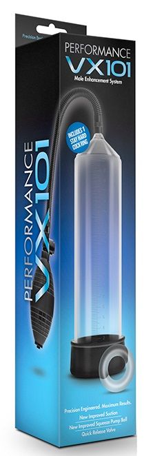 Прозрачная вакуумная помпа VX101 Male Enhancement Pump - Blush Novelties - в Новошахтинске купить с доставкой