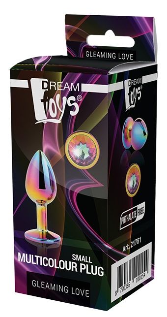Голографическая анальная втулка с радужным кристаллом - 7,1 см. - Dream Toys - купить с доставкой в Новошахтинске