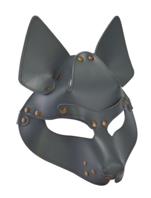 Серая маска Wolf с клепками - Sitabella - купить с доставкой в Новошахтинске