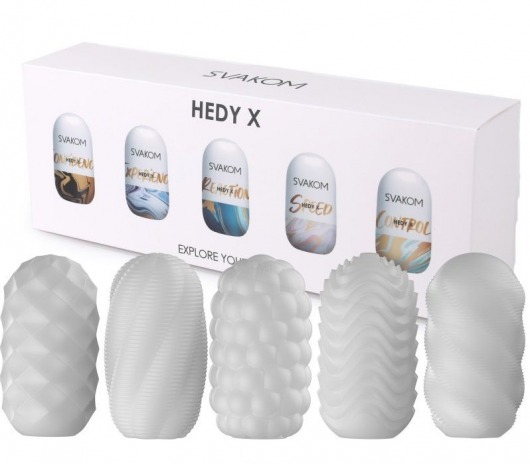 Набор из 5 мастурбаторов Hedy X5 Mixed - Svakom - в Новошахтинске купить с доставкой