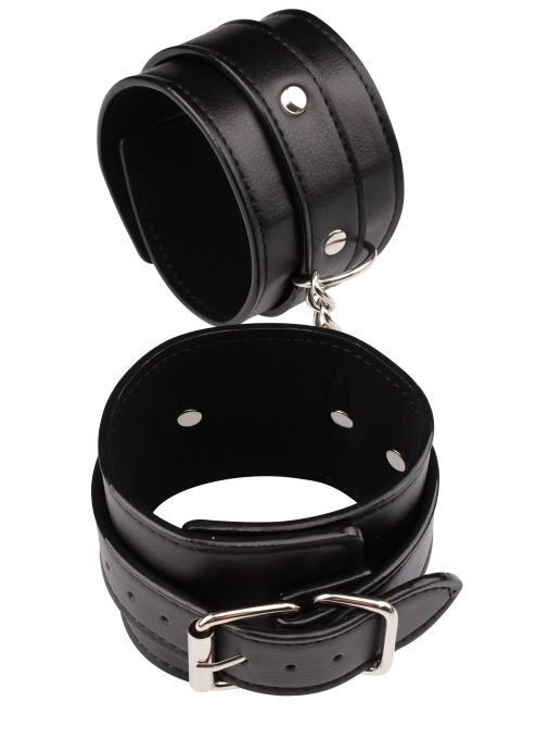 Черные оковы Classic Ankle Cuffs - Chisa - купить с доставкой в Новошахтинске