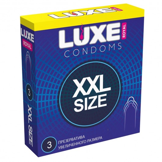 Презервативы увеличенного размера LUXE Royal XXL Size - 3 шт. - Luxe - купить с доставкой в Новошахтинске