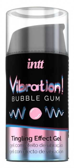 Жидкий интимный гель с эффектом вибрации Vibration! Bubble Gum - 15 мл. - INTT - купить с доставкой в Новошахтинске