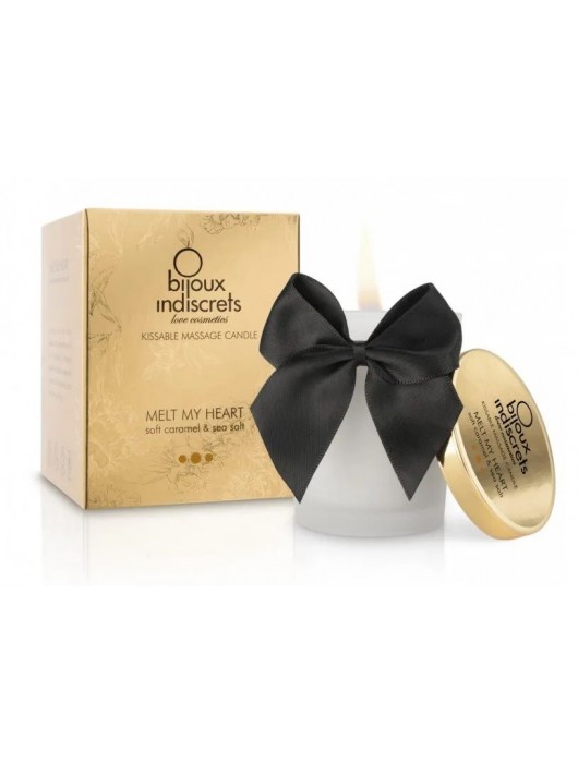 Массажная свеча Melt My Heart с ароматом карамели - 70 мл. - Bijoux Indiscrets - купить с доставкой в Новошахтинске