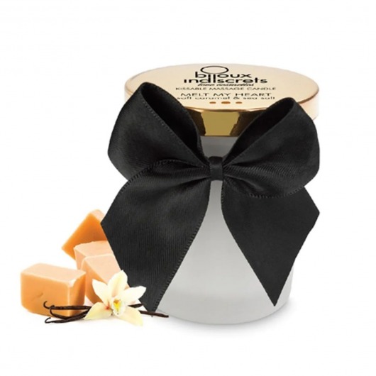 Массажная свеча Melt My Heart с ароматом карамели - 70 мл. - Bijoux Indiscrets - купить с доставкой в Новошахтинске
