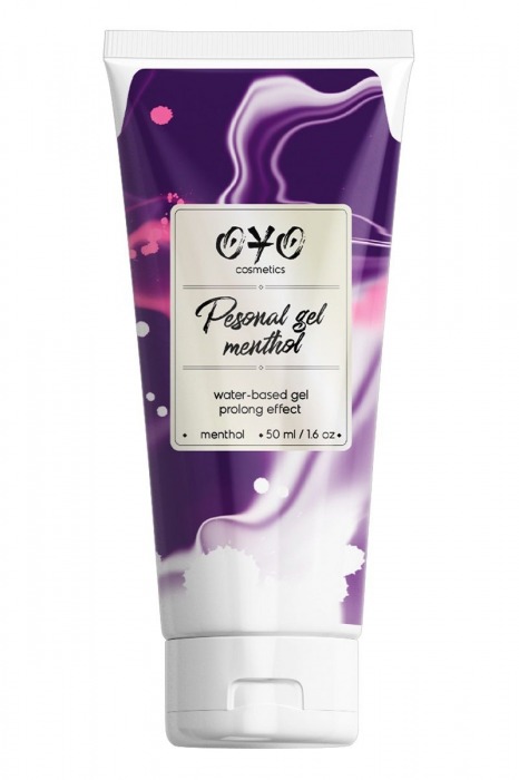 Интимная смазка на водной основе с пролонгирующим эффектом OYO Personal Gel Menthol - 50 мл. - OYO - купить с доставкой в Новошахтинске