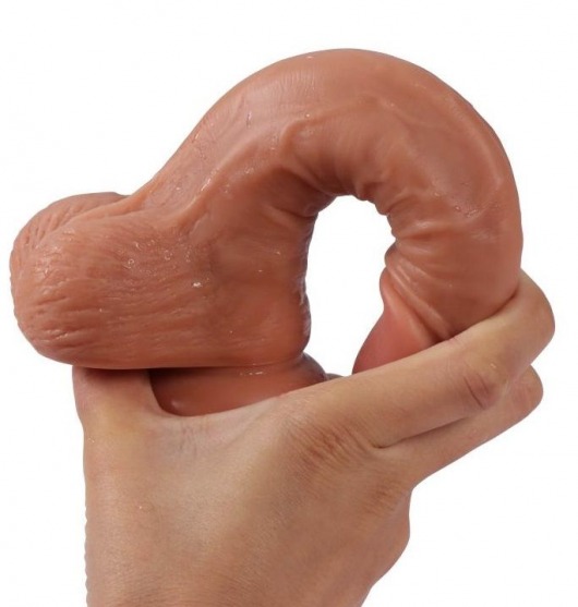 Телесный реалистичный фаллоимитатор REAL с трусиками для страпона - 19,5 см. - Real - купить с доставкой в Новошахтинске