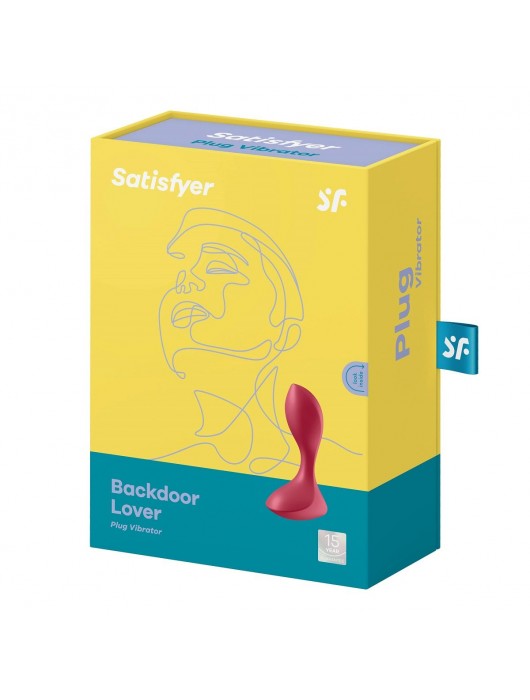 Красный вибромассажёр простаты Satisfyer Backdoor Lover - 14 см. - Satisfyer - в Новошахтинске купить с доставкой