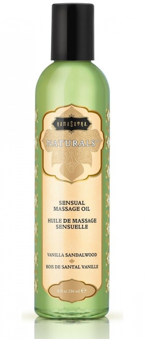 Массажное масло Naturals Vanilla Sandalwood с ароматом ванили и сандала - 236 мл. - Kama Sutra - купить с доставкой в Новошахтинске