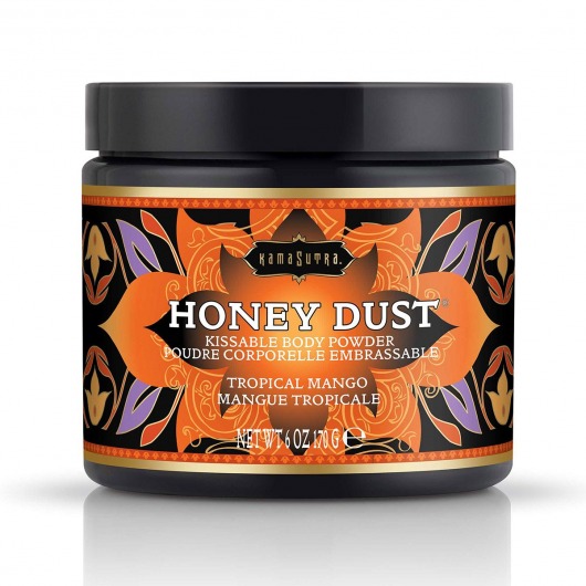 Пудра для тела Honey Dust Body Powder с ароматом манго - 170 гр. - Kama Sutra - купить с доставкой в Новошахтинске