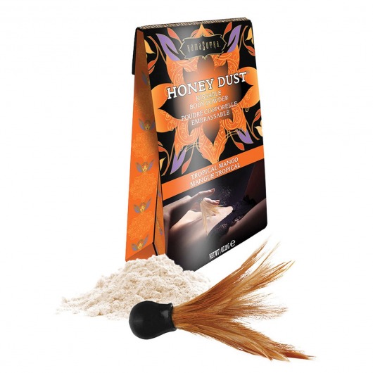 Пудра для тела Honey Dust Body Powder с ароматом манго - 28 гр. - Kama Sutra - купить с доставкой в Новошахтинске