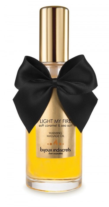 Массажное масло Light My Fire с ароматом карамели - 100 мл. - Bijoux Indiscrets - купить с доставкой в Новошахтинске