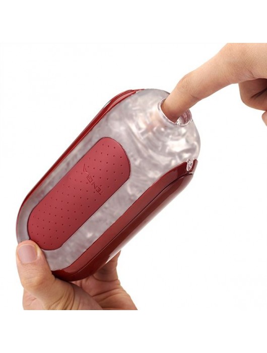 Красный мастурбатор Flip Zero Red   Warmer с подогревом - Tenga - в Новошахтинске купить с доставкой