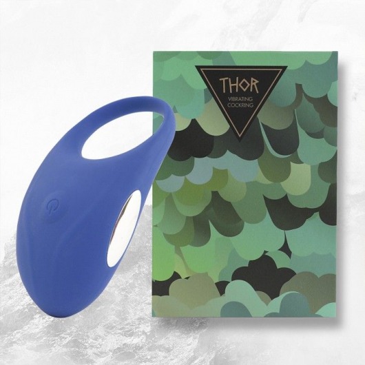 Синее кольцо с вибрацией Thor Cockring - FeelzToys - в Новошахтинске купить с доставкой