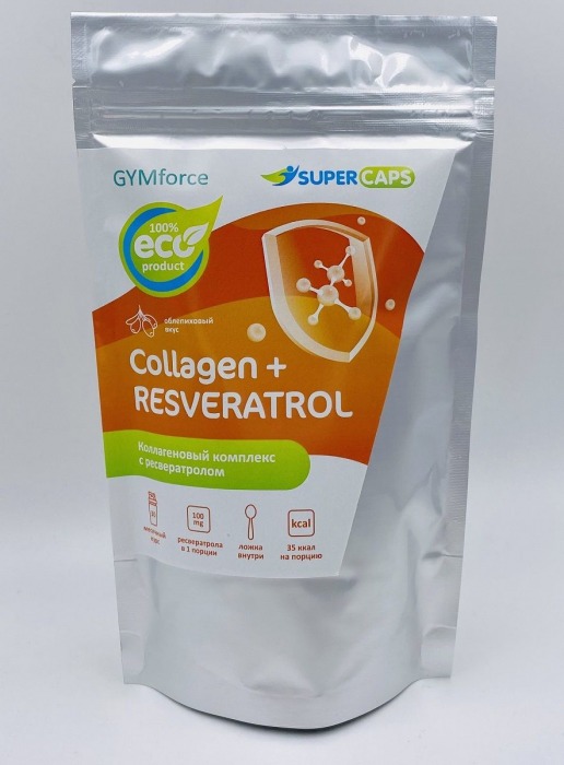 Натуральный коллаген с ресвератролом GYMforce Collagen+ - 150 гр. - SuperCaps - купить с доставкой в Новошахтинске
