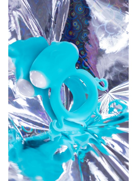 Голубое виброкольцо на пенис Sair - A-toys - в Новошахтинске купить с доставкой