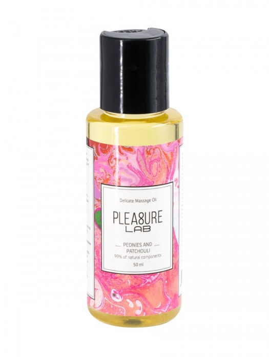 Массажное масло Pleasure Lab Delicate с ароматом пиона и пачули - 50 мл. - Pleasure Lab - купить с доставкой в Новошахтинске