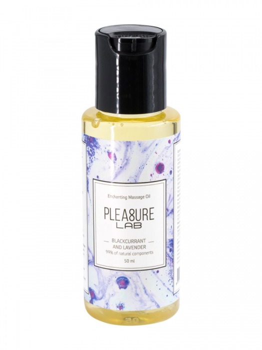 Массажное масло Pleasure Lab Enchanting с ароматом черной смородины и лаванды - 50 мл. - Pleasure Lab - купить с доставкой в Новошахтинске