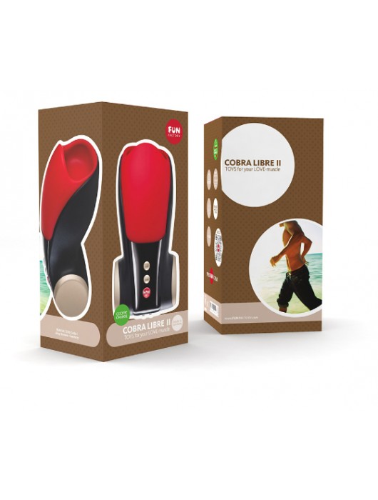 Чёрно-красный вибромастурбатор Cobra Libre 2 - Fun Factory - в Новошахтинске купить с доставкой
