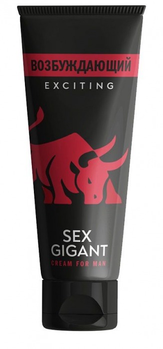 Возбуждающий крем для мужчин Sex Gigant - 80 мл. - Миагра - купить с доставкой в Новошахтинске