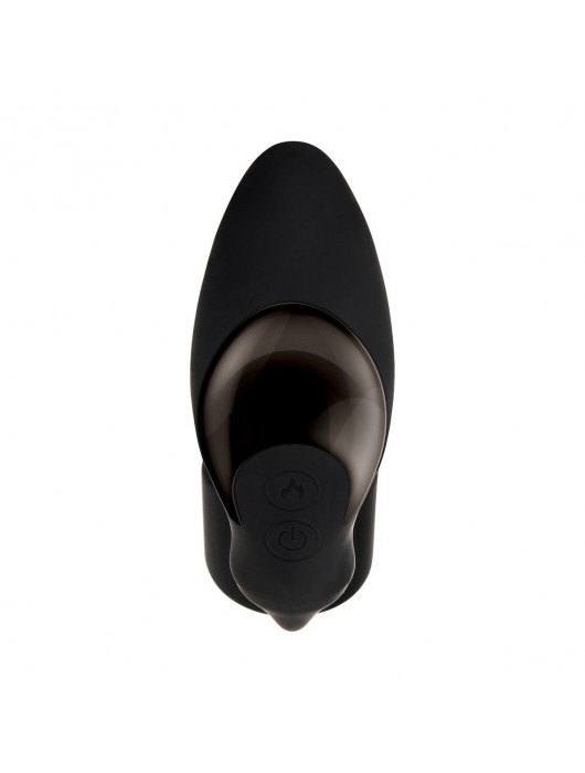 Черный вибромассажер простаты с эрекционным кольцом Strapped   Tapped - Zero Tolerance - в Новошахтинске купить с доставкой