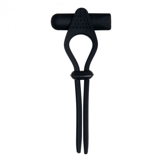 Черное эрекционное лассо с вибропулей Black Tie Affair - Zero Tolerance - в Новошахтинске купить с доставкой