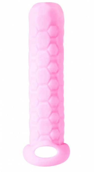Розовый фаллоудлинитель Homme Long - 13,5 см. - Lola Games - в Новошахтинске купить с доставкой