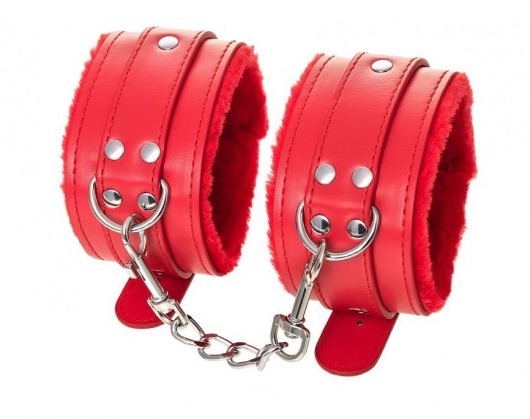Красные оковы Anonymo из искусственной кожи - ToyFa - купить с доставкой в Новошахтинске