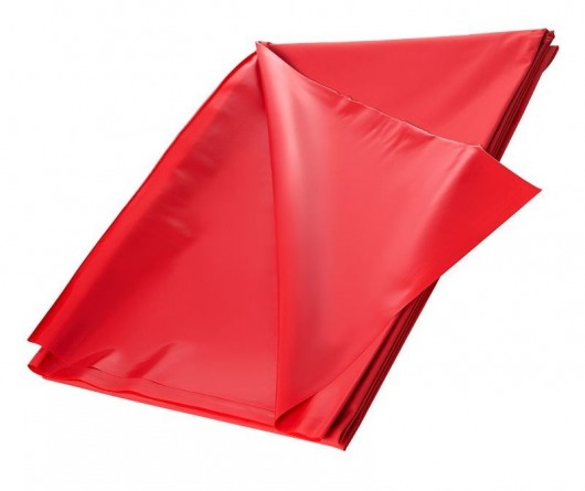 Красная простыня для секса из ПВХ - 220 х 200 см. - ToyFa - купить с доставкой в Новошахтинске