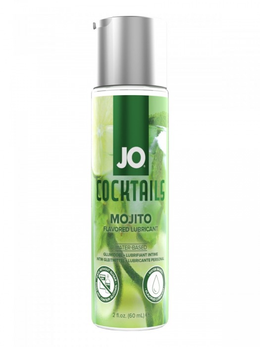 Вкусовой лубрикант на водной основе JO Cocktails Mojito - 60 мл. - System JO - купить с доставкой в Новошахтинске