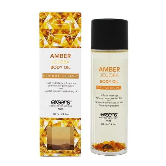 Органическое массажное масло AMBER JOJOBA - 100 мл. - Exsens - купить с доставкой в Новошахтинске