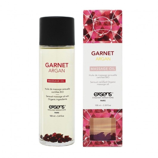 Органическое массажное масло GARNET ARGAN - 100 мл. - Exsens - купить с доставкой в Новошахтинске