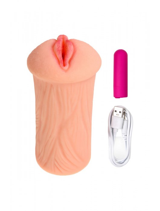 Реалистичный мастурбатор-вагина телесного цвета Elegance.001 с вибрацией - KOKOS - в Новошахтинске купить с доставкой