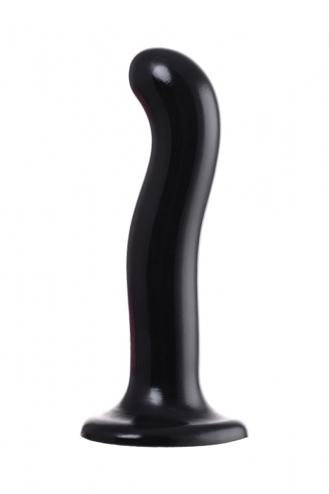 Черный стимулятор для пар P G-Spot Dildo Size L - 19 см. - Strap-on-me - в Новошахтинске купить с доставкой